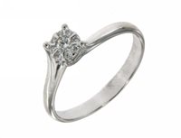 Anello Mirco Visconti Donna Solitario in Oro bianco Diamante AB967/20 - AB967/20